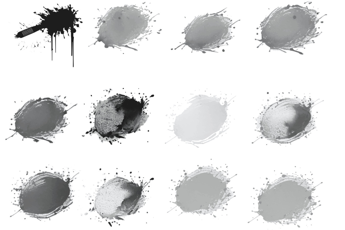 Splash Splatter Marks Set 3 Stamps, a Brush Add-On by Disasterology Ink (Photo 10 of 10)