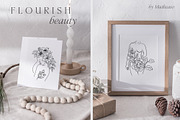 Woman body & flowers - line art set, a Person Illustration by Madiwaso (Thumbnail 4 of 9)