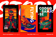 Cyberpunk Social Media Pack +Stories, a Social Media Template by September 5th (Thumbnail 2 of 14)