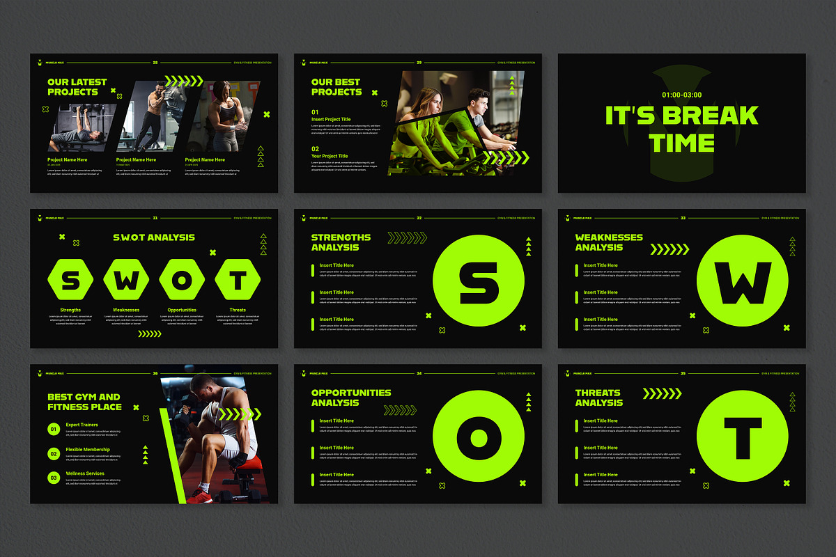 Gym & Fitness Presentation Template, a Presentation Template by Mighty-Slide (Photo 5 of 7)