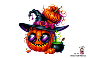 Witch Pumpkin Sublimation PNG Bundle, a Graphic by Clipart Bloom (Thumbnail 5 of 11)