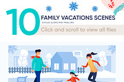 Family Vacations Vector Scenes, a Person Illustration by PavelVinnik (Thumbnail 2 of 2)