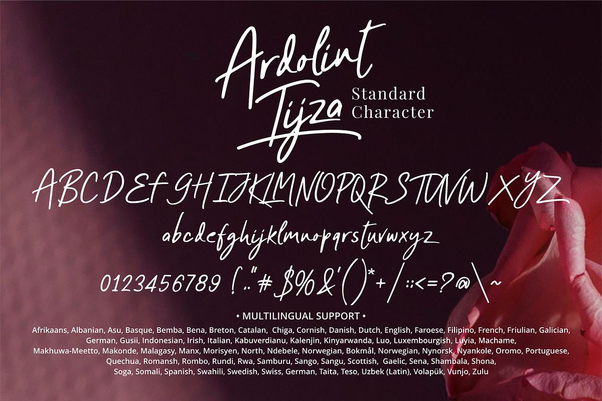 Ardolint Tijza Font, a Script Font by Mabhal Studio (Photo 9 of 10)