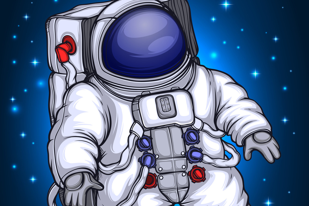 Astronaut in outer space, a Person Illustration by yuanden graphics (Photo 2 of 2)