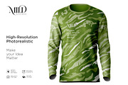 Long Sleeve Jersey Set Mockup, a Shirt Mockup by Mildstudio (Thumbnail 6 of 9)