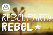 CA Rebel Party Rebel, a Handwritten Font by Cape Arcona Type Foundry (Thumbnail 1 of 3)
