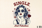 Single Retro Girl Valentine PNG, an Illustration by DreamPrint404 (Thumbnail 1 of 8)