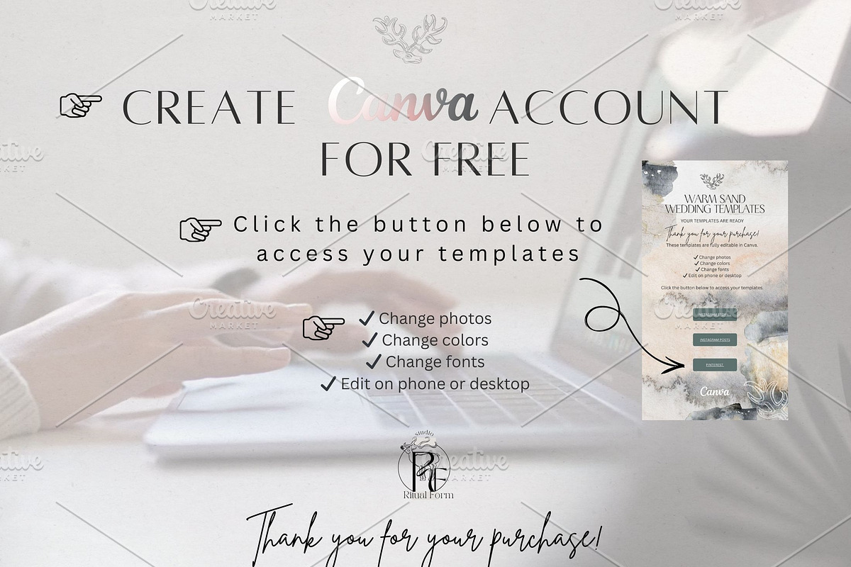 Scandinavian WeddingTemplates Bundle, a Social Media Template by Alisa Mikibith Art (Photo 19 of 23)