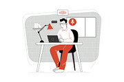 M275_Podcast Illustrations, a Person Illustration by hoangpts (Thumbnail 4 of 11)