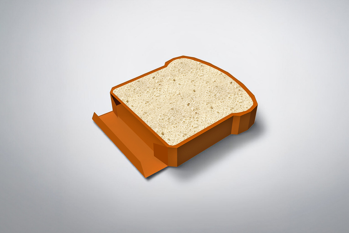 Bread slice - 3d papercraft, a Print Template by PAPER amaze (Photo 4 of 5)