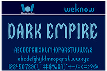 Dark empire font