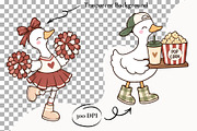 Football Season Clipart Silly Goose, a Sport Illustration by SugarCloudStudioArt (Thumbnail 2 of 6)