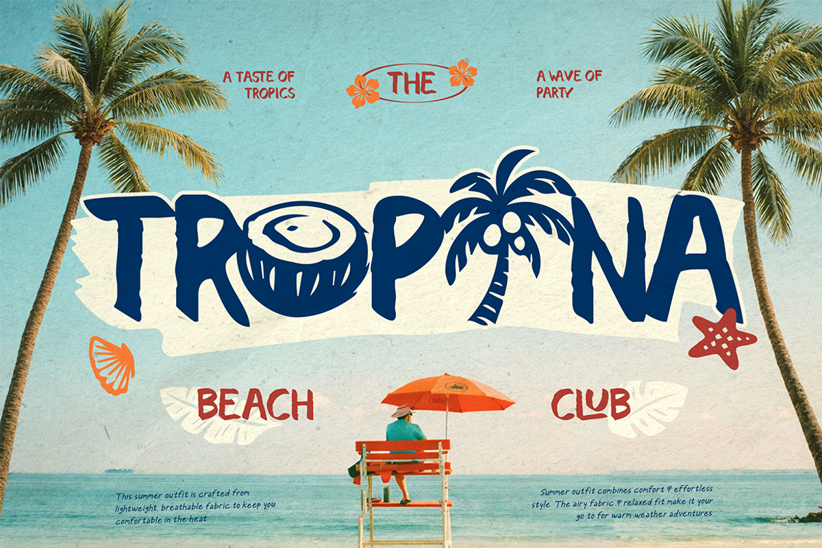 Palmila - Summer Quirky Font, a Symbol Font by Artisan Themes (Photo 3 of 12)