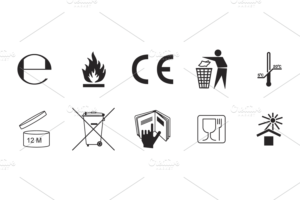 35 Packaging Symbols, an Icon by GlebTagirov (Photo 2 of 5)