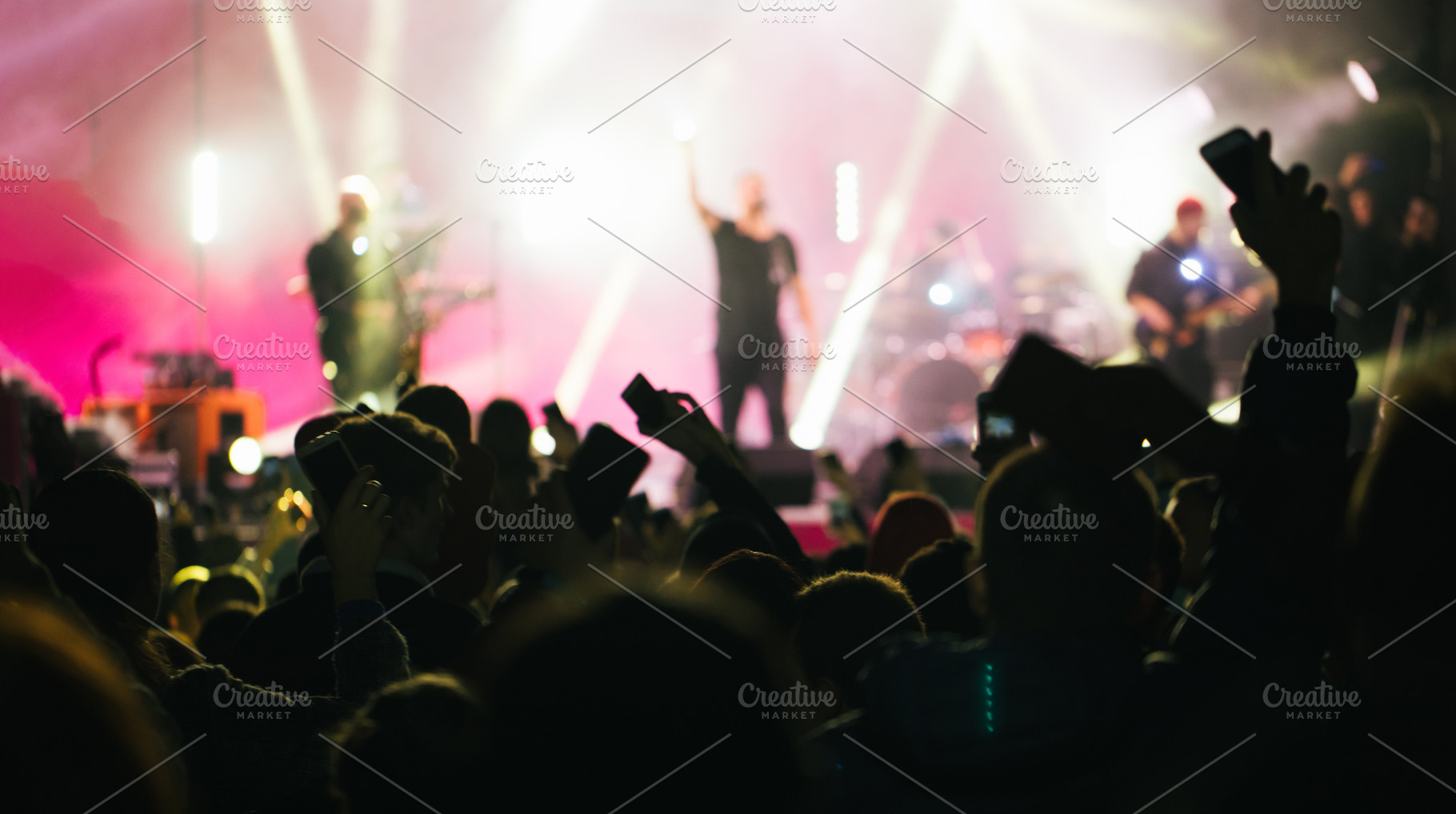 Stage light with a singer artist, an Arts & Entertainment Photo by 5max