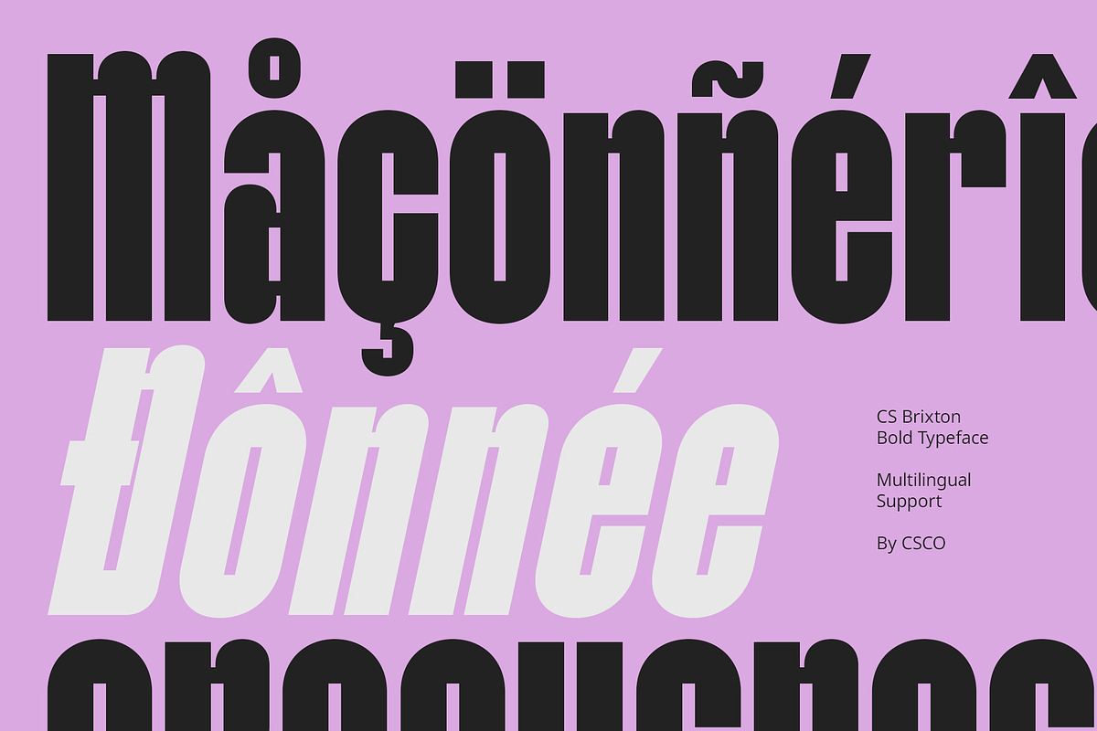 CS Brixton – Bold Font, a Sans Serif Font by Craft Supply Co. (Photo 5 of 8)