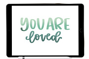 Chunky Procreate Lettering Brush, a Brush Add-On by Blue Strawberry Studio (Thumbnail 3 of 5)