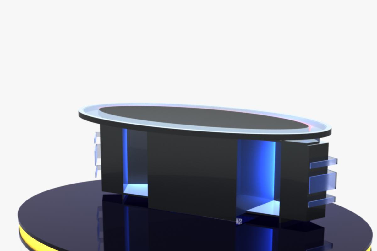 TV Studio News Desk 12, an Architecture 3D Model by akerStudio (Photo 11 of 28)