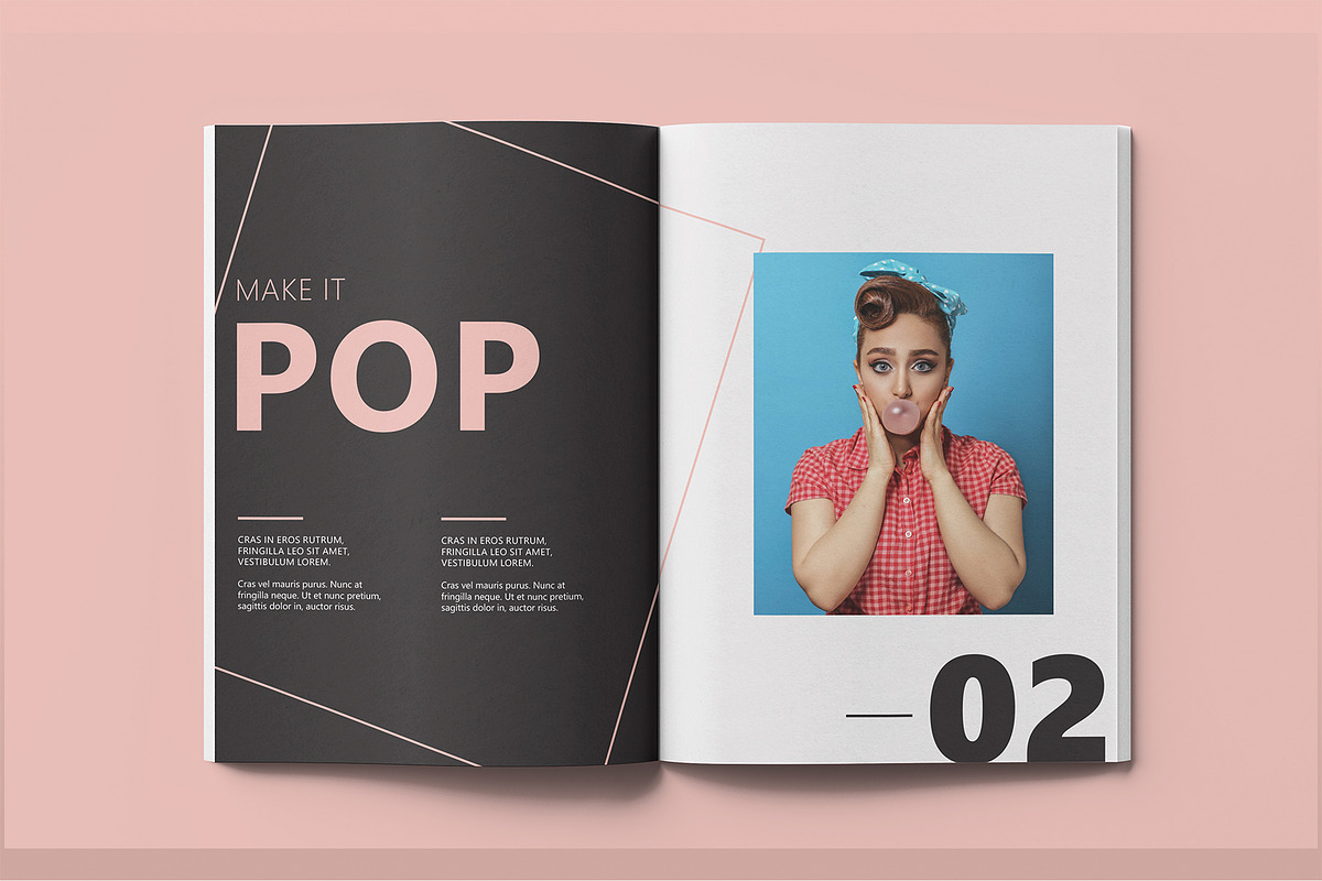 Vintage Retro Fashion Magazine, a Magazine Template by Brand Square (Photo 3 of 12)