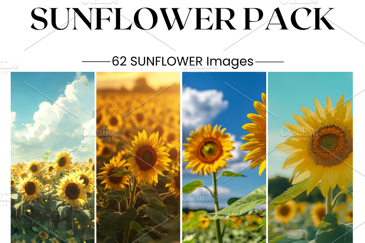 Sunflower Stock Image, Season, Field, a Nature Photo by BrushstrokeArtGB (Photo 1 of 5)