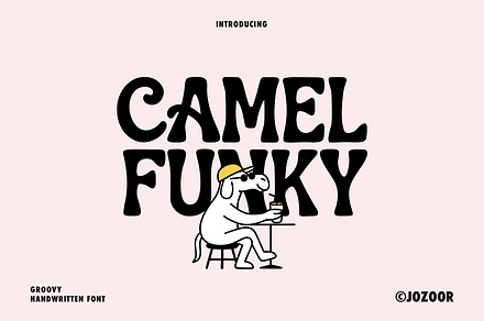Camel Funky - Groovy Retro Font, a Handwritten Font by Jozoor