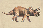 Dinosaurs Watercolor #1  Bundle, an Illustration by Doggy Days (Thumbnail 6 of 14)