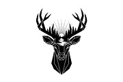 Artistic Geometric Deer Head Bundle, an Illustration by yasushie (Thumbnail 31 of 31)
