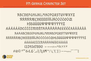 PM Grange Art Nouveau Typeface