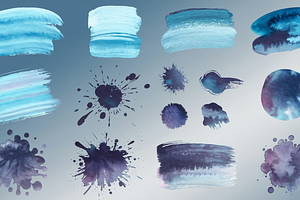 10Watercolor Procreate Brushes