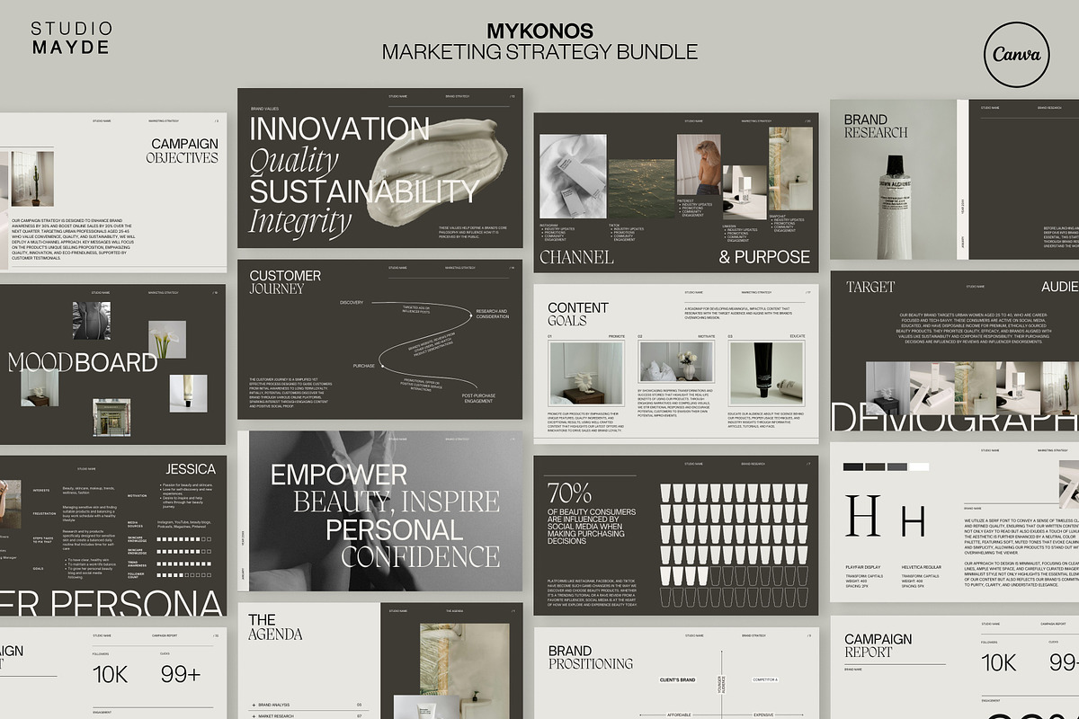 MYKONOS | Marketing Strategy Bundle, a Marketing Template by Studio Mayde (Photo 1 of 9)