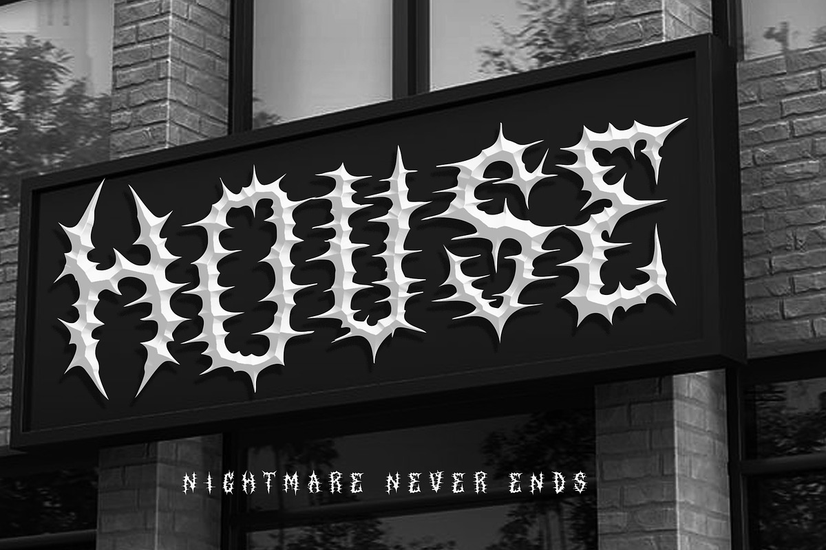 SONTEN Modern Blackletter Metal, a Blackletter Font by dansdesign (Photo 10 of 12)