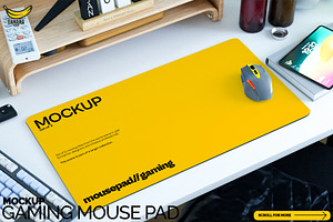 Gaming Mousepad Mockup From Lumen