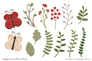 Christmas Flowers Clipart, an Illustration by Amanda Ilkov (Thumbnail 4 of 4)