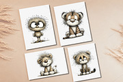 Watercolor Safari Jungle Animals PNG, a Seasonal Illustration by Canvas Craft (Thumbnail 5 of 10)