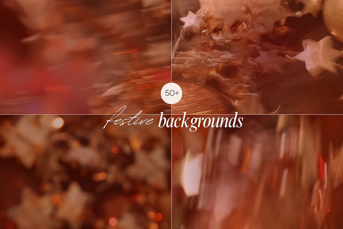 Warm Abstract Christmas Backgrounds, a Background Graphic by eclosque (Photo 34 of 34)