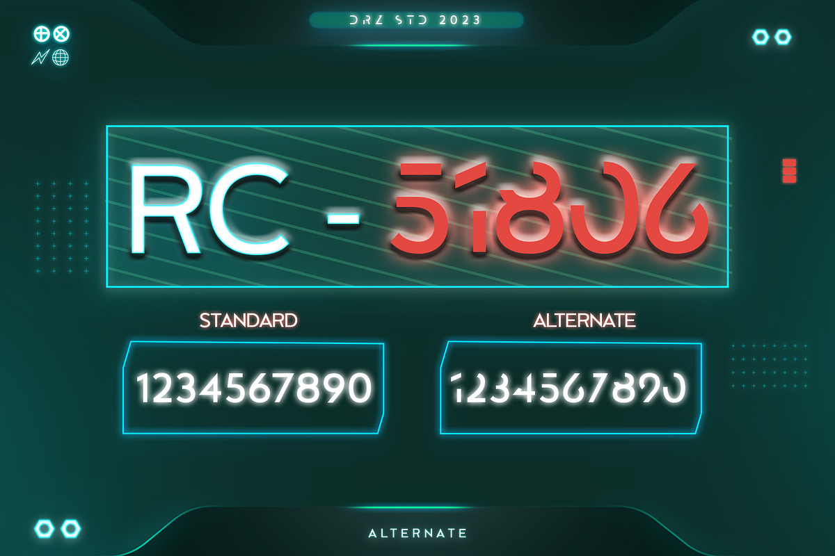 Codega, Sans Serif Disconnected Font, a Font by Drizy (Photo 4 of 9)