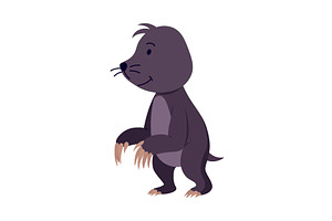 Vector cartoon mole. Cute, an Animal Illustration by the8monkey