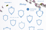 Crests Atelier Collection, a Decorative Illustration by Backyard Rose (Thumbnail 11 of 14)