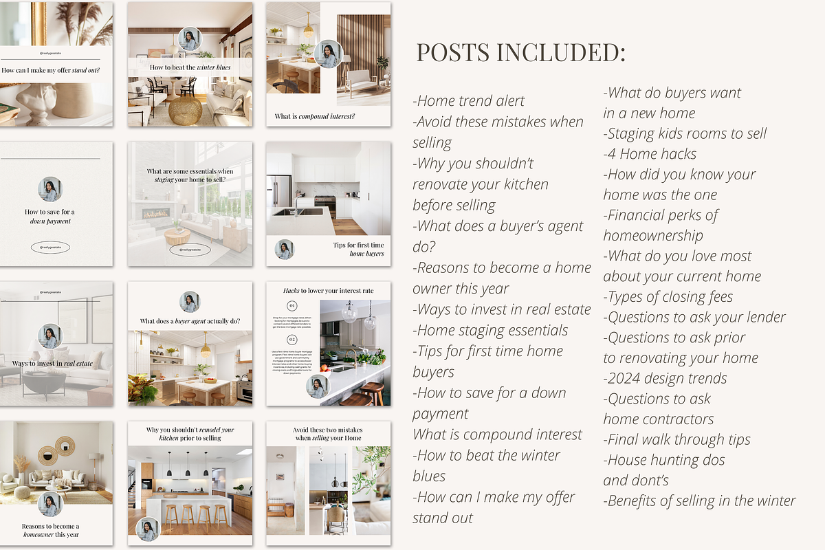 January Real Estate Instagram Posts, a Social Media Template by Marketing Templates Co. (Photo 7 of 10)