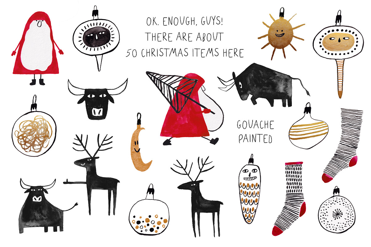 A very strange & funny Christmas kit, an Object Graphic by Annakniaz (Photo 5 of 10)
