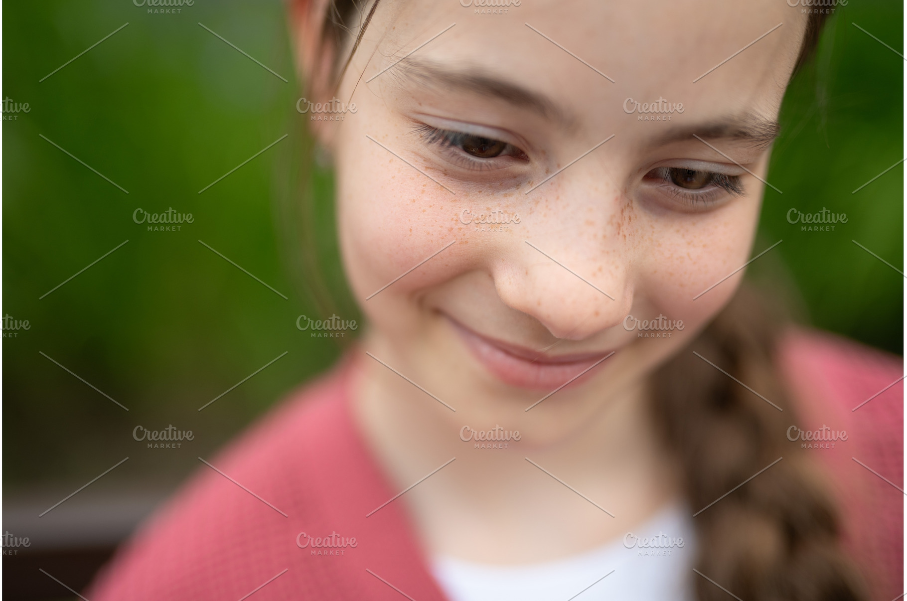 Natural beauty of young girl with, a Nature Photo by HalfPoint