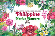 Philippine Native Flowers watercolor, a Decorative Illustration by FITALARTSNEDIGI (Thumbnail 1 of 8)
