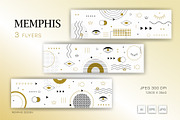 Memphis backgrounds. White and gold., a Decorative Illustration by KENO Mascots (Thumbnail 3 of 4)