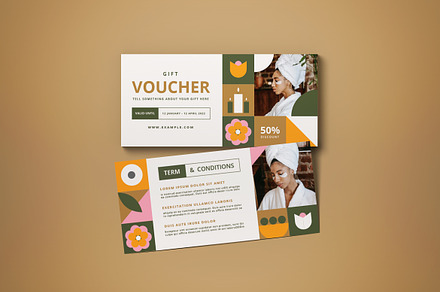 Spa Voucher, a Card Template by graphicook