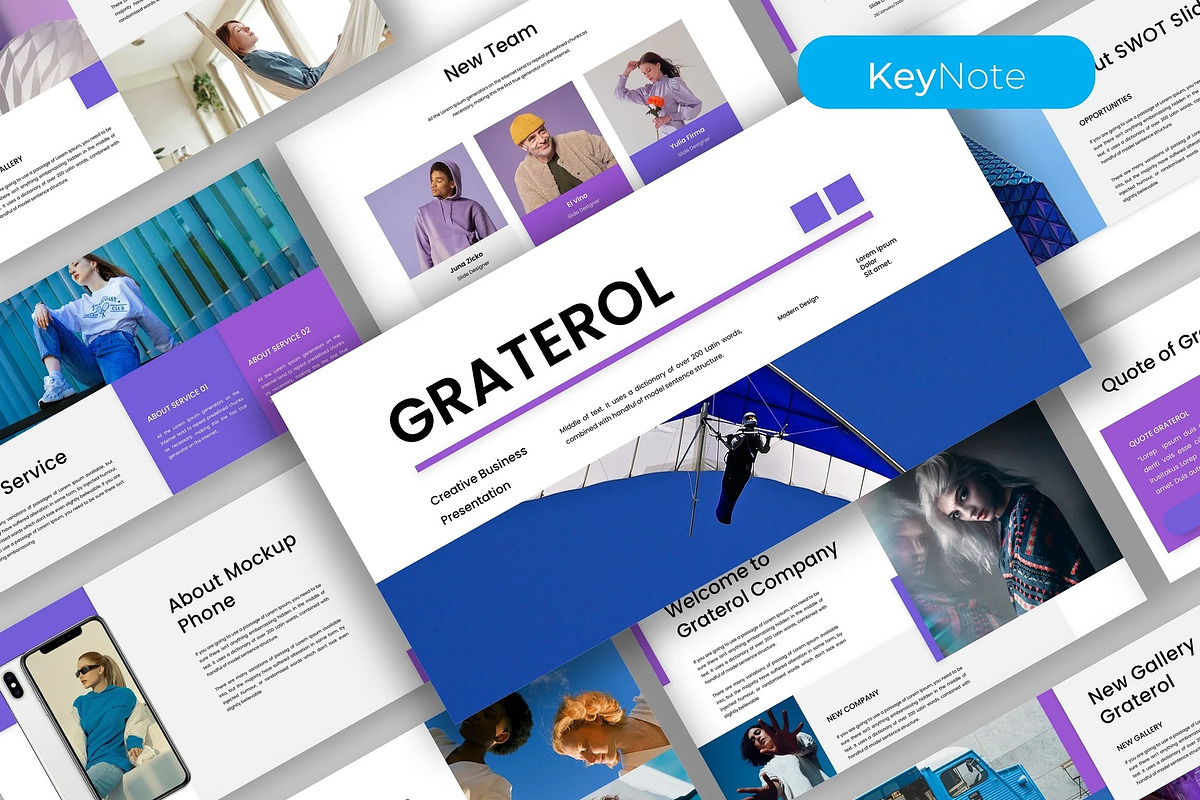 Graterol–Business Keynote Template, a Presentation Template by kreatifreya (Photo 1 of 5)