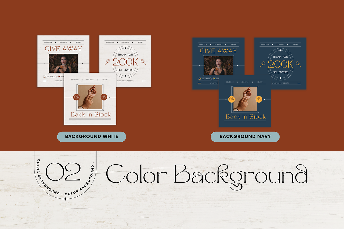120 Jewelry Instagram Canva Template, a Social Media Template by Branding Victory STD (Photo 8 of 10)