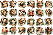 Jungle Animals in Hole Watercolour, an Illustration by Libby Wishes (Thumbnail 7 of 7)