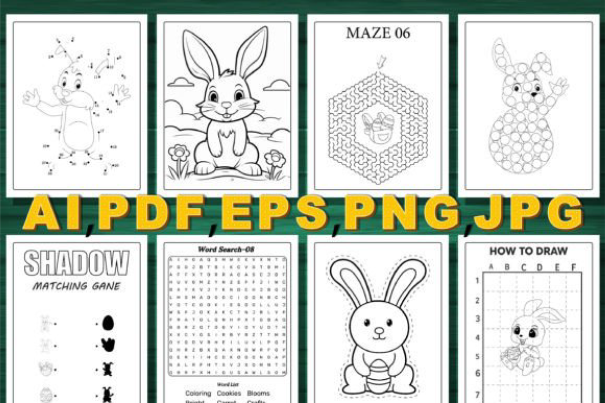 EASTER ACTIVITY BOOK for KIDS - KDP, a Seasonal Illustration by Ink Gallery (Photo 2 of 3)