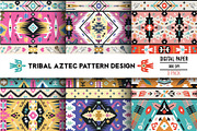 Geometric Boho Aztec Patterns, a Pattern Graphic by tomuato (Thumbnail 1 of 4)