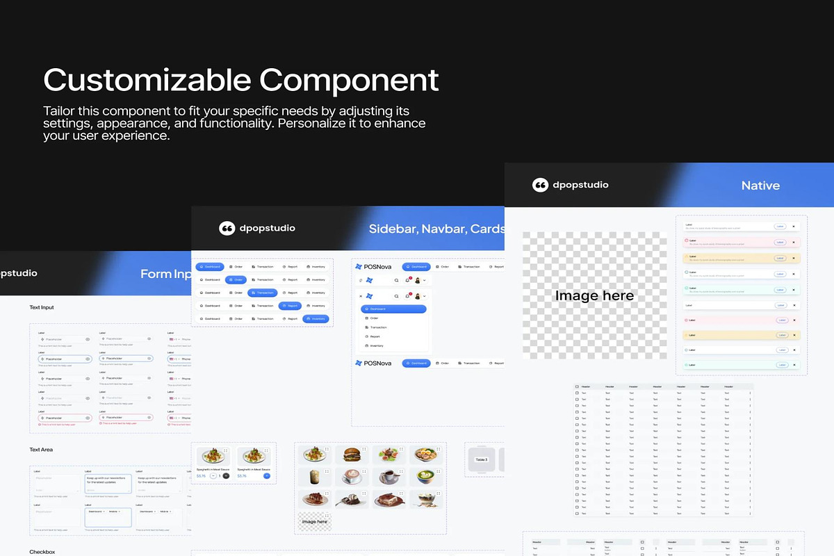 POSNova Point Of Sales Dashboard UI, an UI Kit Template by Creative Perspective (Photo 4 of 7)